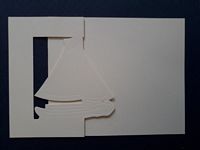 Speciaal model kaart 01 zeilboot creme OP=OP - Klik op de afbeelding om het venster te sluiten